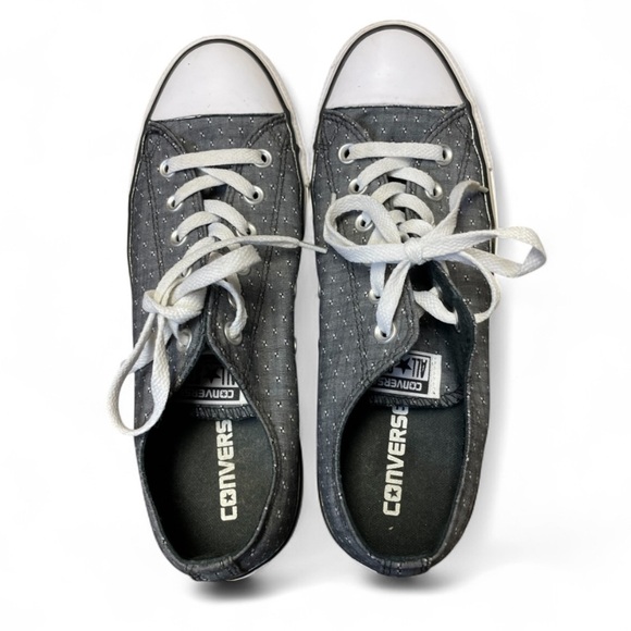 Converse All Star Chuck Taylor Women's Size 10 Shoes Gray White Low Top Sneakers - Picture 7 of 9